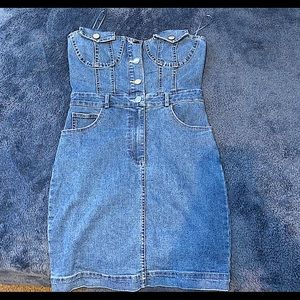 Tune denim dress from SHEIN !.